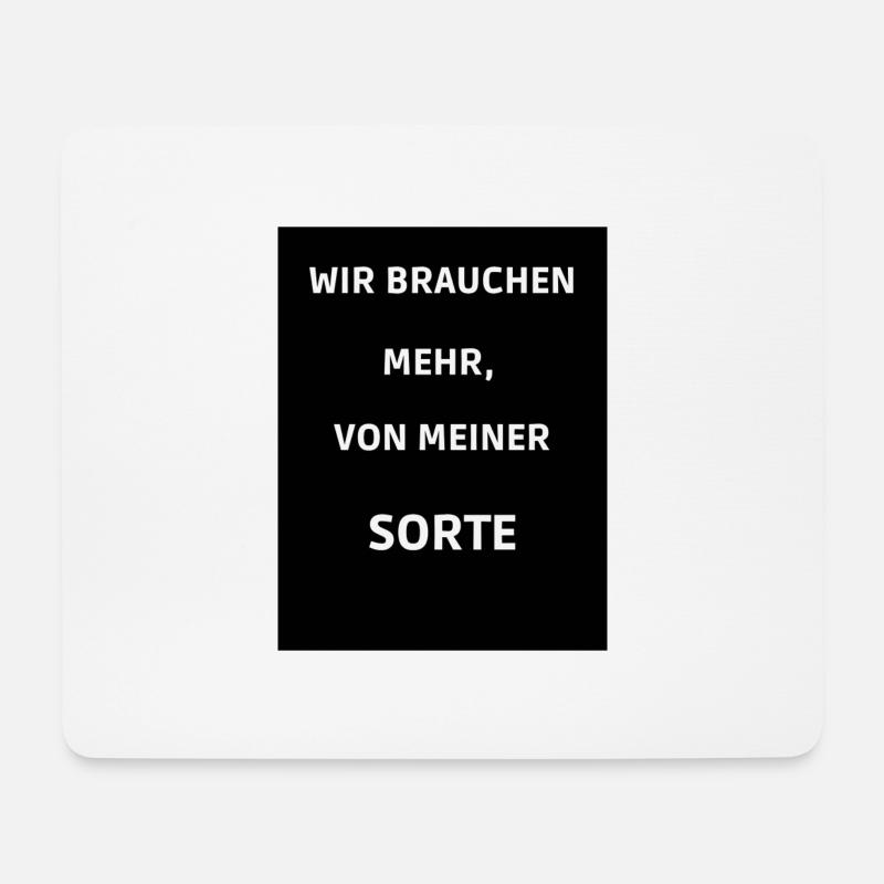 T-Shirt Spruch - Mousepad (Querformat) - Weiß
