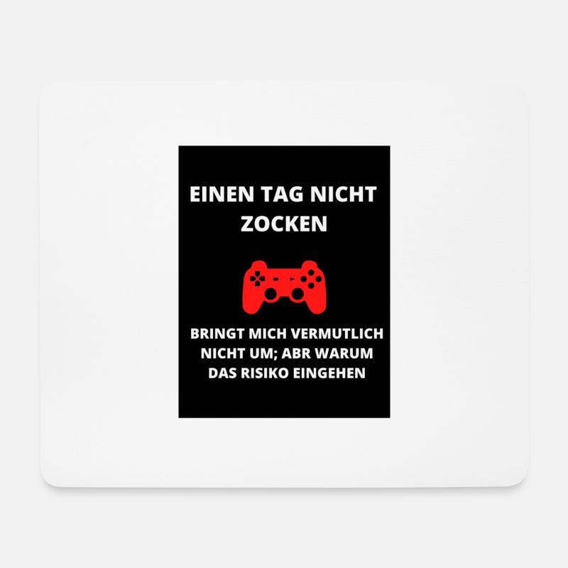 ZOCKER - Mousepad (Querformat) - Weiß