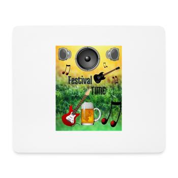 Festival Time - Mousepad (Querformat) - Weiß - Vorne