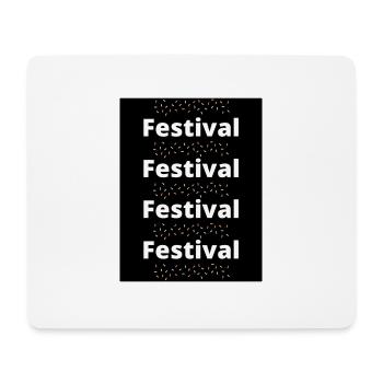 Festival - Mousepad (Querformat) - Weiß - Vorne