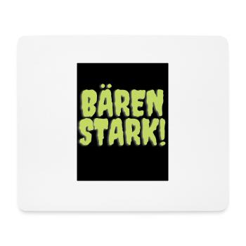Bären stark - Mousepad (Querformat) - Weiß - Vorne