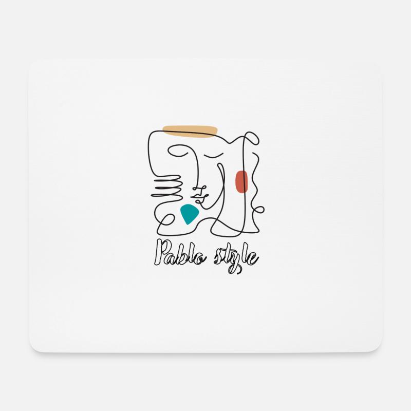 Pablo style - Mouse Pad (horizontal) - white