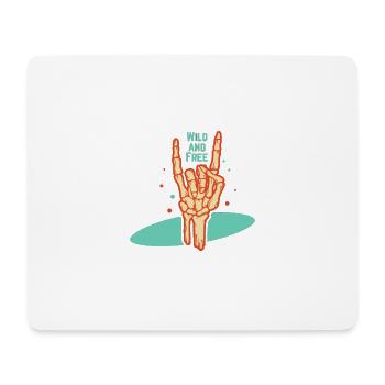 Wild and Free - Mouse Pad (horizontal) - white - Front