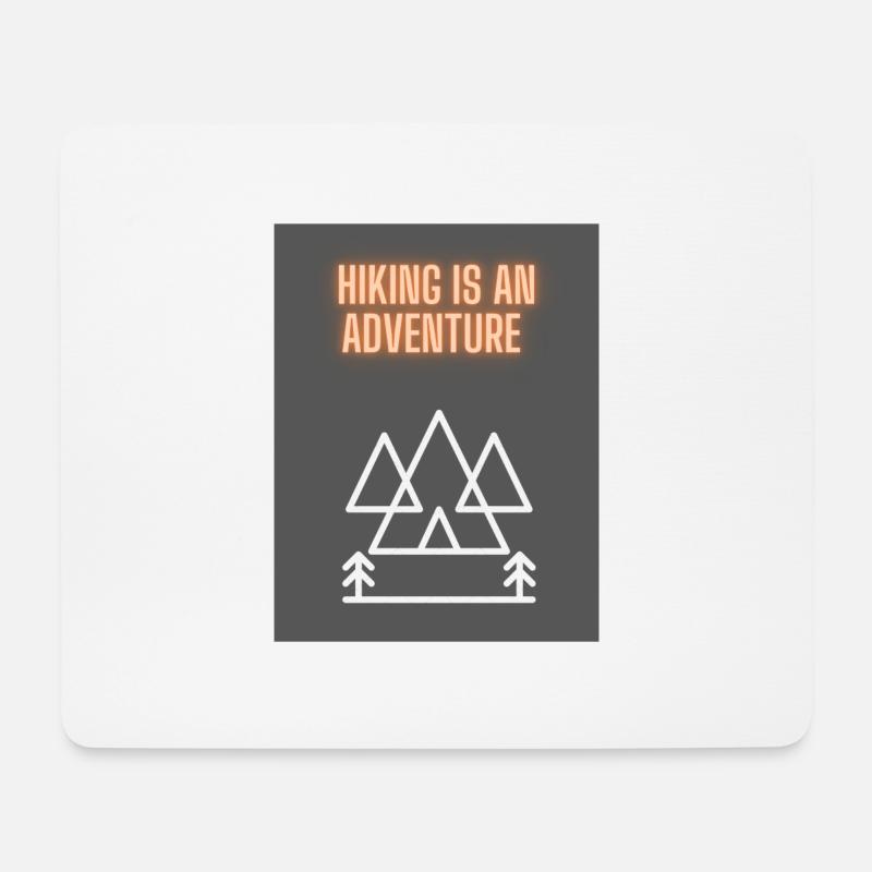 Berge - Mousepad (Querformat) - Weiß