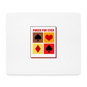 poker 4 faces - Tapis de souris (format paysage) - blanc - Devant