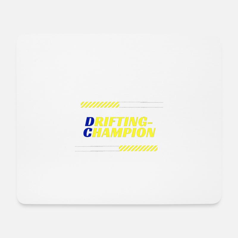 Drifting Champion - Mousepad (Querformat) - Weiß