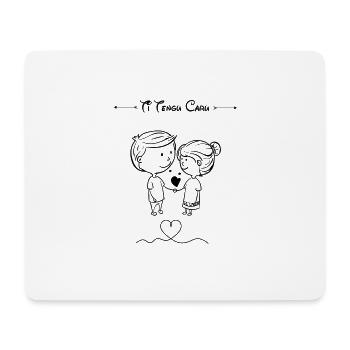 Ti Tengu Caru - Tapis de souris (format paysage) - blanc - Devant