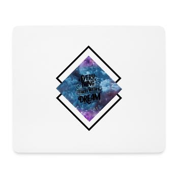 DREAM TRAUM HOFFNUNG WUNSCH HOPE - Mousepad (Querformat) - Weiß - Vorne