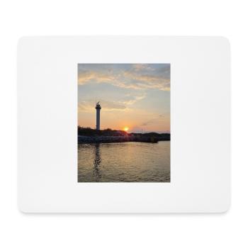 Polnische Ostsee (Sonnenuntergang) - Mousepad (Querformat) - Weiß - Vorne