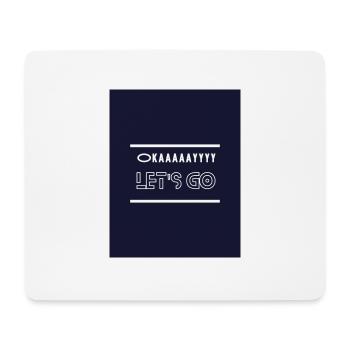 Dark Blue White Typography Hope T shirt - Mousepad (Querformat) - Weiß - Vorne