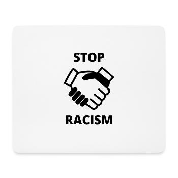 Halte au racisme - Tapis de souris (format paysage) - blanc - Devant