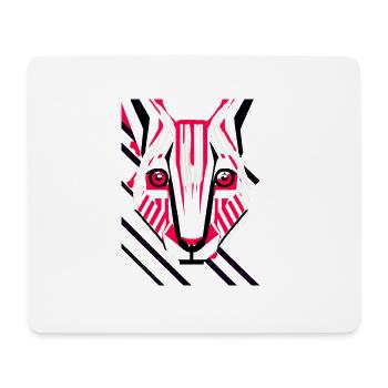 Animal Portrait Cat Pop-Art Style - Mouse Pad (horizontal) - white - Front