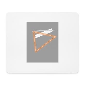 Neon Dreieck - Mousepad (Querformat) - Weiß - Vorne