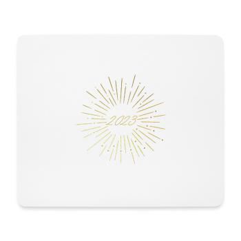 gold fireworks 2023 New Year 2023 gift, hello 2023 - Mouse Pad (horizontal) - white - Front