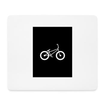 BMX Weiss - Mousepad (Querformat) - Weiß - Vorne