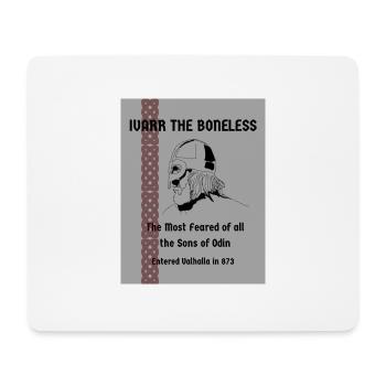 IVARRTHEBONELESS Most Feared Viking of his Age. - Mouse Pad (horizontal) - white - Front