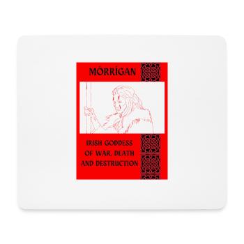 MÓRRÍGAN, IRISH GODDESS OF WAR. - Mouse Pad (horizontal) - white - Front