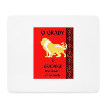 O GRADY SURNAME - Mouse Pad (horizontal) - white - Front