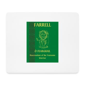 FARRELL SURNAME - Mouse Pad (horizontal) - white - Front