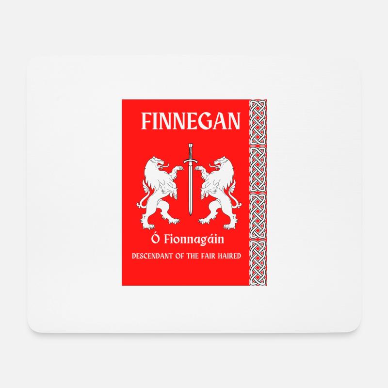 FINNEGAN FAMILIENNAME - Mousepad (Querformat) - Weiß
