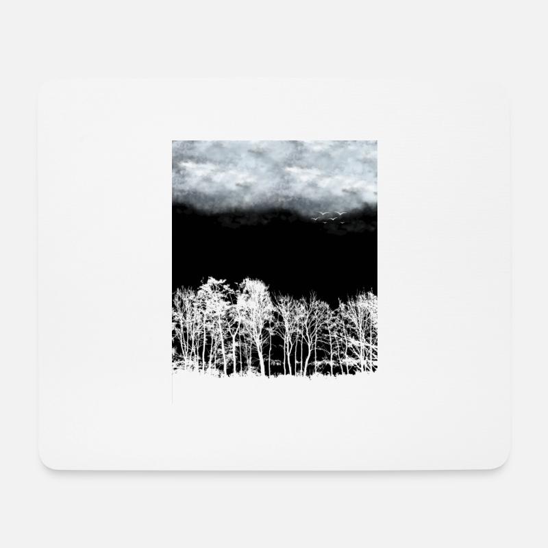 Der Wald - Mousepad (Querformat) - Weiß
