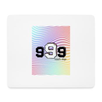 never stop - Mousepad (Querformat) - Weiß - Vorne
