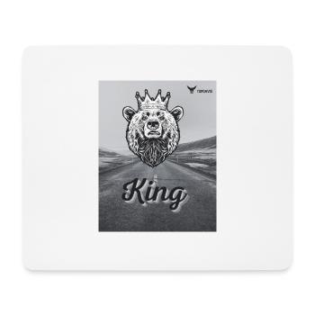Roi - Tapis de souris (format paysage) - blanc - Devant