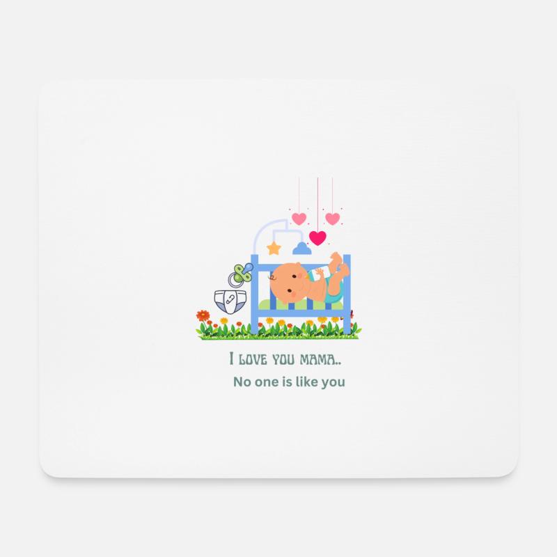 I love mamma - Mouse Pad (horizontal) - white