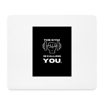 The Gym is Calling You - Mousepad (Querformat) - Weiß - Vorne