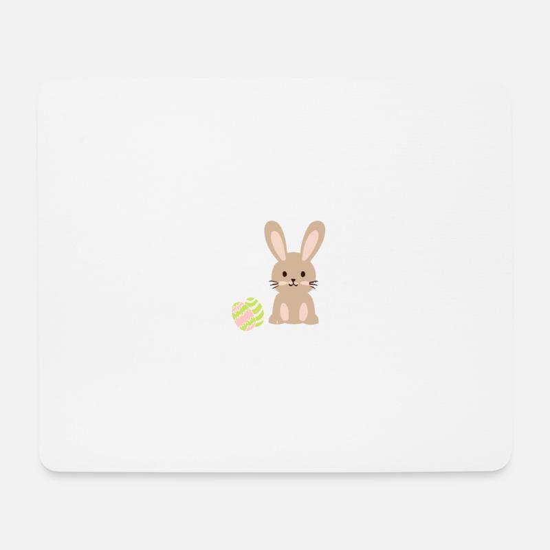 Osterhase - Mousepad (Querformat) - Weiß