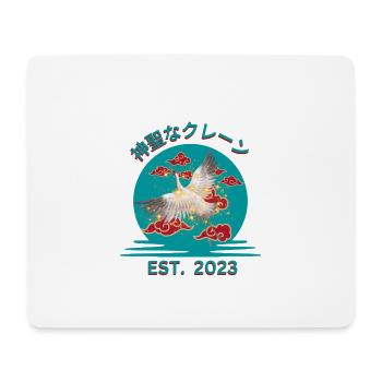 Sacred Crane - Mouse Pad (horizontal) - white - Front