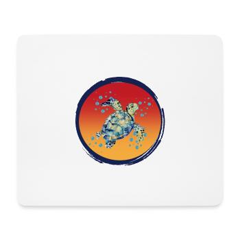 Turtle_Harmony - Mousepad (Querformat) - Weiß - Vorne