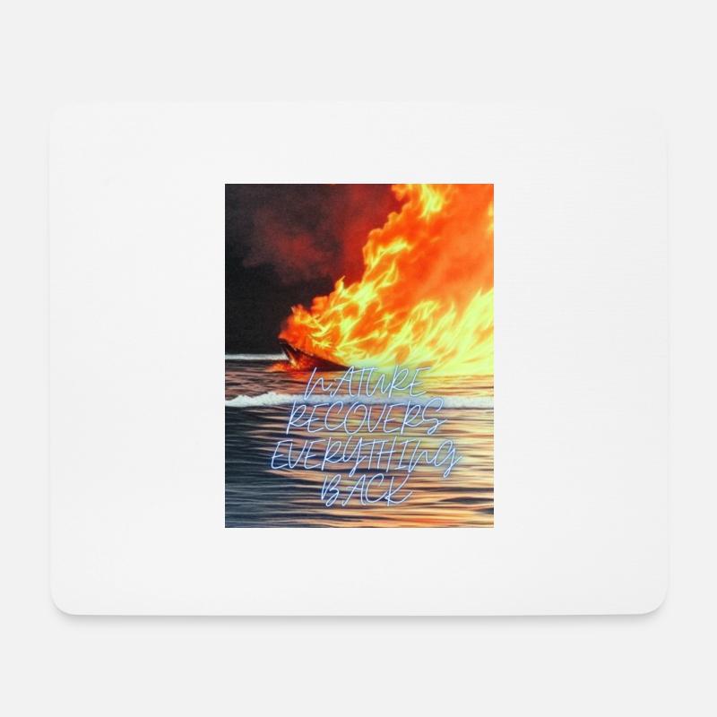 SparNature recovers everything backkle - Mousepad (Querformat) - Weiß