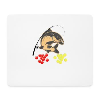 Angelsport Karpfen - Mousepad (Querformat) - Weiß - Vorne