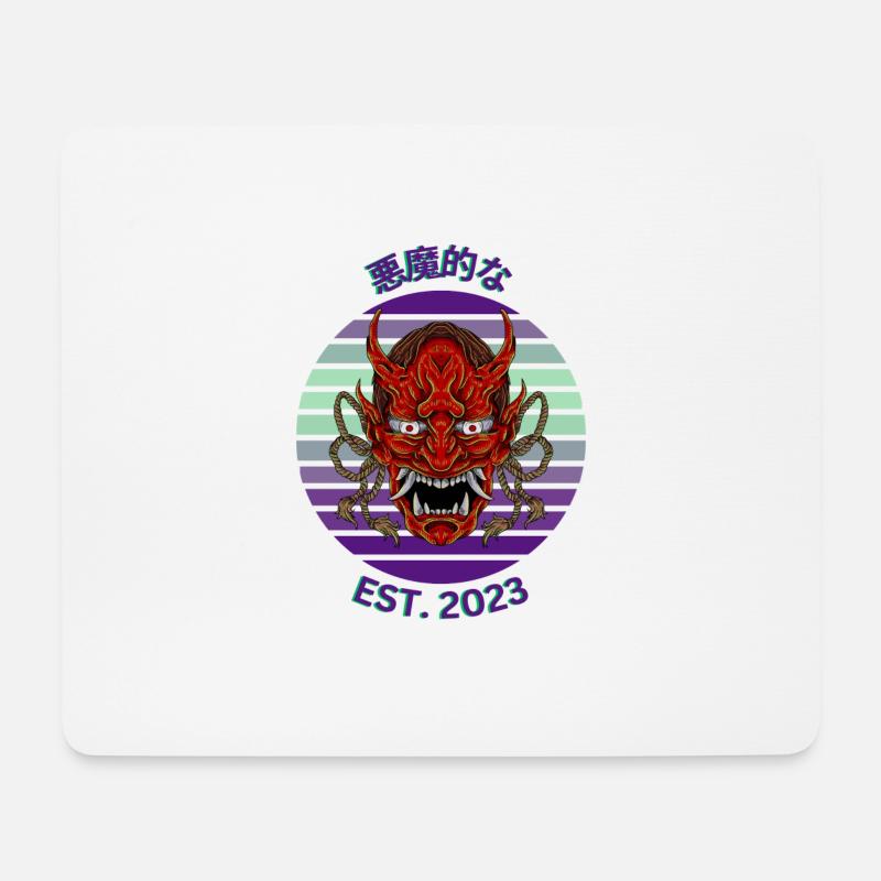 Purple Demon - Mousepad (Querformat) - Weiß