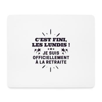 Libérée délivrée retraitée, cadeau retraite - Tapis de souris (format paysage) - blanc - Devant