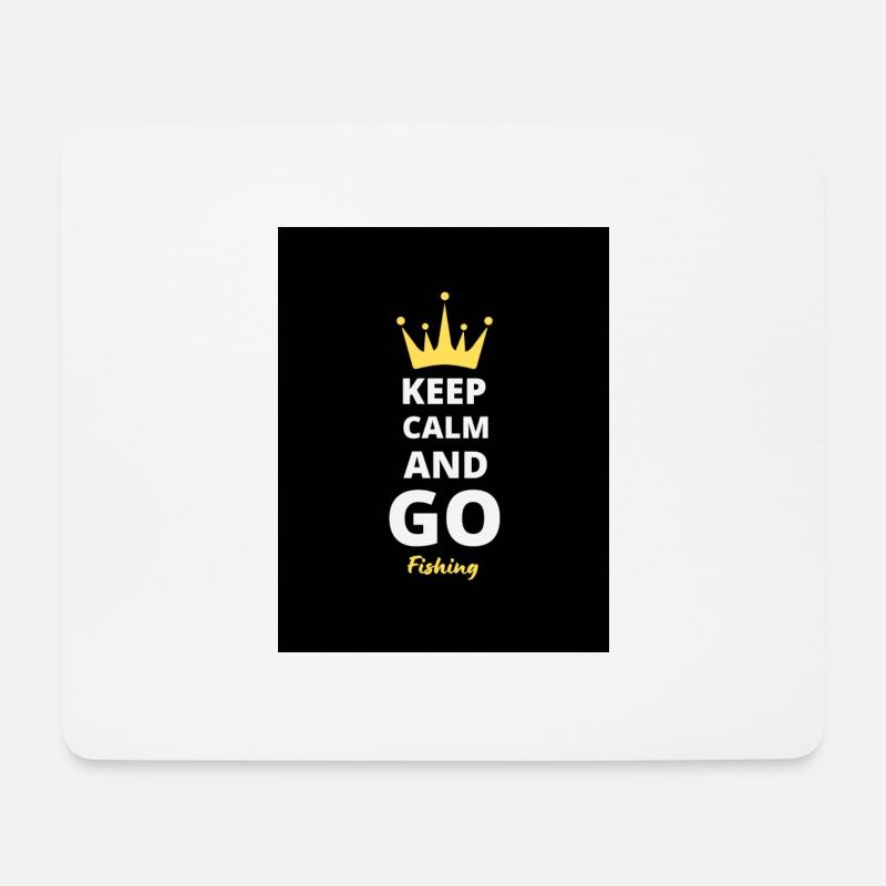 Keep Calm And Go Fish T-Shirt - Mouse Pad (horizontal) - white