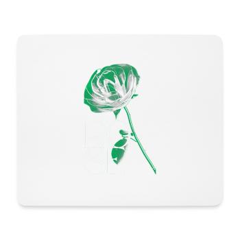 Rose - Mousepad (Querformat) - Weiß - Vorne