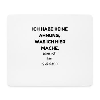 Ahnung - Mousepad (Querformat) - Weiß - Vorne