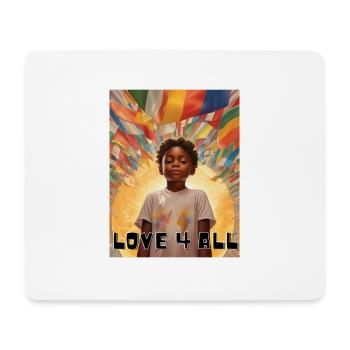 Amour 4 Tous - Tapis de souris (format paysage) - blanc - Devant