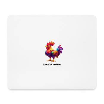 PUISSANCE DU POULET - Tapis de souris (format paysage) - blanc - Devant