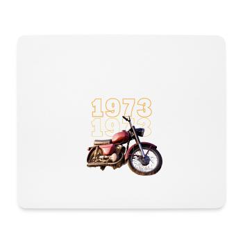 1973 Geburtsjahr - Mousepad (Querformat) - Weiß - Vorne