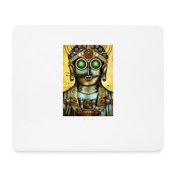 Buddha - Steampunk -Transparent - Mousepad (Querformat) - Weiß - Vorne