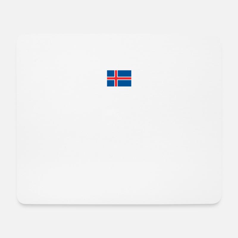Island Trikot Nr.19 - Mousepad (Querformat) - Weiß