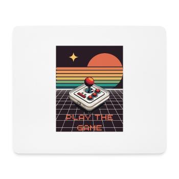 Gaming Retro Design - Jouez le jeu - Tapis de souris (format paysage) - blanc - Devant