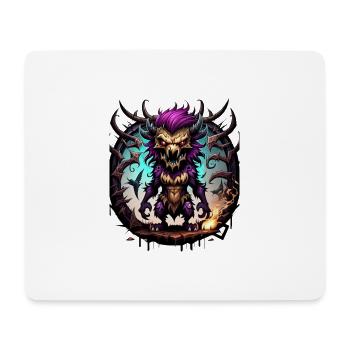 Graffiti Monster - Mousepad (Querformat) - Weiß - Vorne