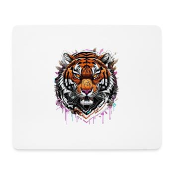 Graffiti Tiger - Mousepad (Querformat) - Weiß - Vorne