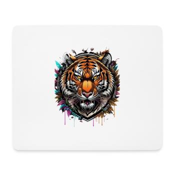 Graffiti Tiger - Mousepad (Querformat) - Weiß - Vorne