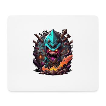 Graffiti Monster - Mousepad (Querformat) - Weiß - Vorne