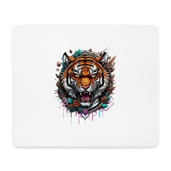 Graffiti Tiger - Mousepad (Querformat) - Weiß - Vorne